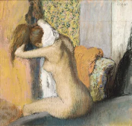 Après le bain, femme séchant son cou, 1898